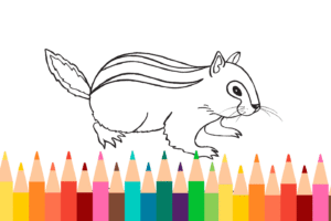 Chipmunk Coloring Page