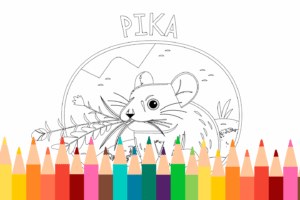 Pika Coloring Page