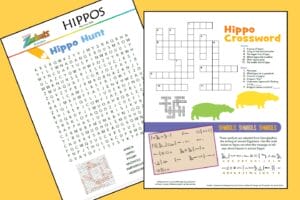 Zoobooks puzzles and games about hippos