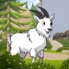 cartoon white mountain goat